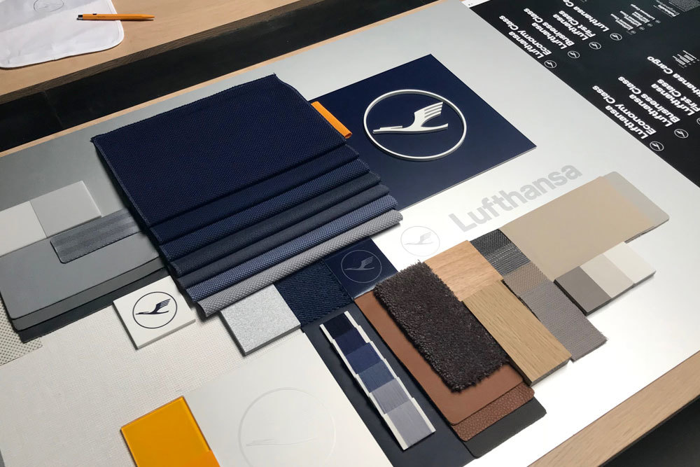 Lufthansa material mood board